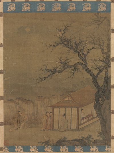 秦を聞く 作： attributed to Tang Yin