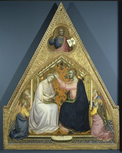聖母の戴冠式（パネル上のテンペラと金箔） 作： c.1370 1425 Lorenzo Monaco