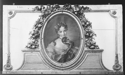 セットの 1 つ、1770-90 年の仮面をかぶった女性。 作： ca. 1775 . French Painter