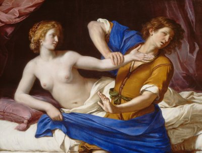 ヨセフとポティファルの妻 作： called Guercino Giovanni Francesco Barbieri