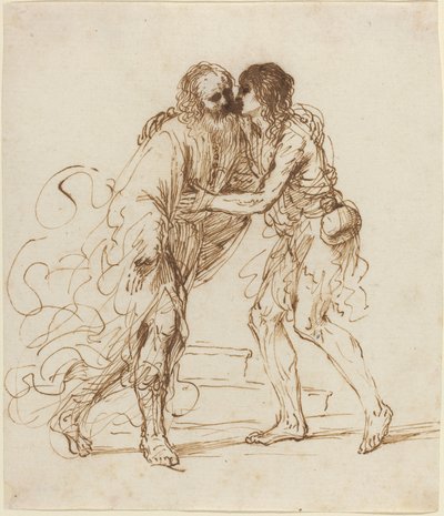 放蕩息子の帰還 作： called Guercino Giovanni Francesco Barbieri