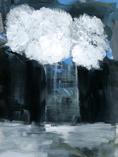抽象的な雲の風景の反射 作： cartissi