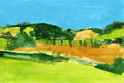 「田園風景」の抽象画 作： cartissi