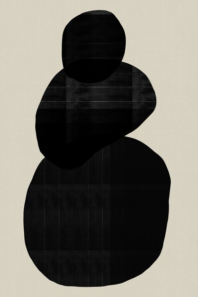 バランスの取れた黒い図形 作： 