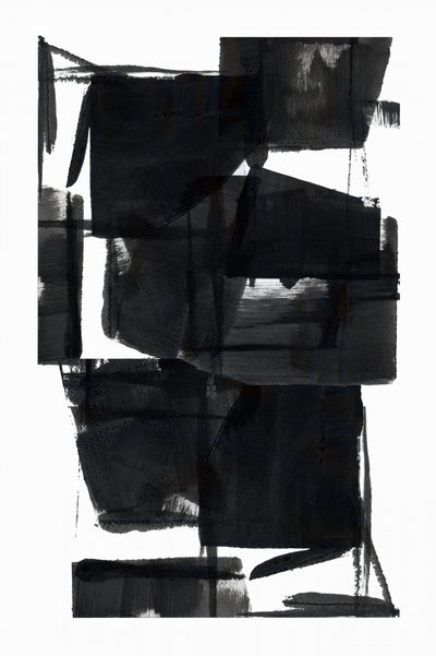 太字の黒い抽象画 作： cartissi