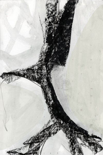 大胆なモノクロの抽象画 作： cartissi