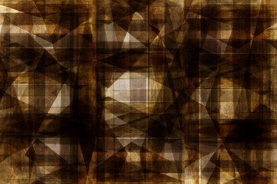 茶色のテクスチャを施した幾何学模様 作： cartissi