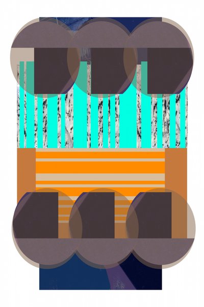 カラフルな幾何学模様ブロック 作： 