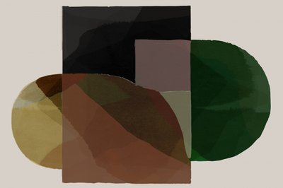 アースカラーの抽象的な形 作： cartissi