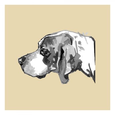 優雅な犬の横顔 作： cartissi