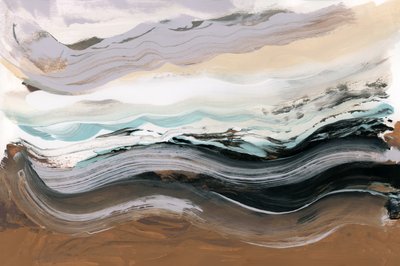 流れる海 抽象画 作： cartissi