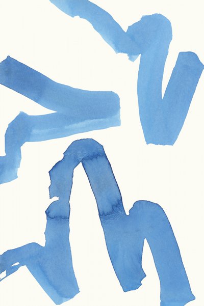 流動的な青の抽象画 作： cartissi
