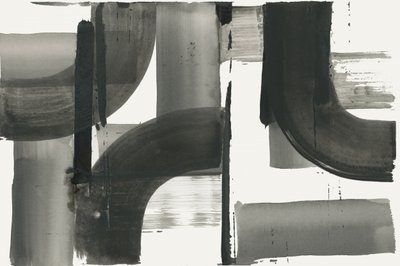 流動的なグレースケールの抽象画 作： cartissi