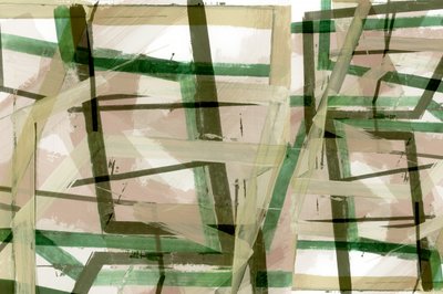 幾何学的な筆跡の重ね合わせ 作： 