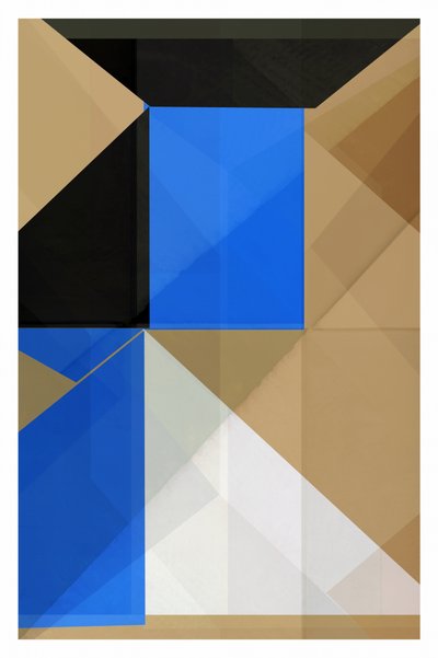 幾何学的な図形の重ね合わせ 作： cartissi