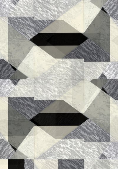 単色による幾何学的抽象画 作： cartissi