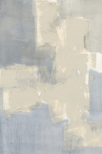落ち着いたブルーベージュの抽象画 作： cartissi