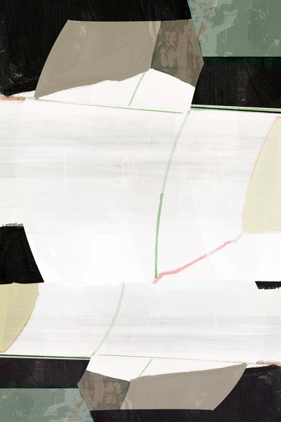 落ち着いた色合いの幾何学的な抽象画 作： cartissi