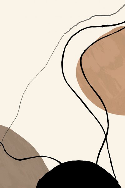 有機的な形状の抽象画 作： cartissi