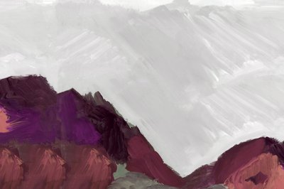 紫色の山々 作： cartissi