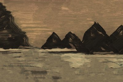 静かな山と海岸 作： cartissi
