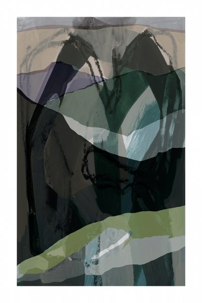 静謐な山々の層 作： cartissi