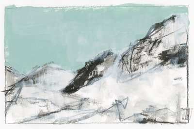 雪山の抽象画 作： cartissi