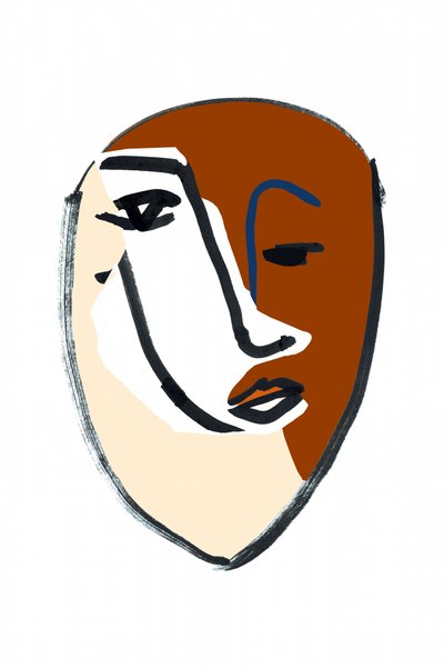 割肌仕上げの肖像画 作： cartissi