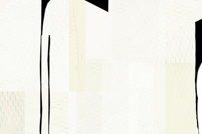 白の幾何学的な抽象画 作： cartissi