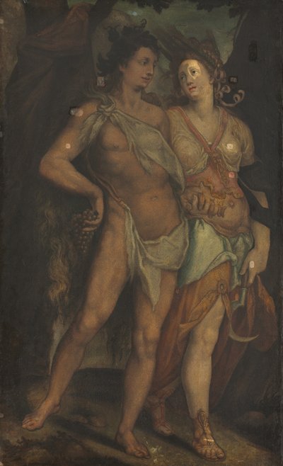 セレスとバッカス 作： copy after Bartholomaeus Spranger