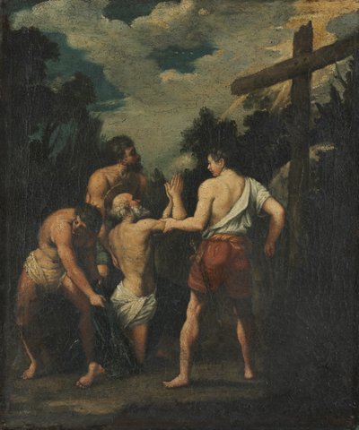 聖アンドリューの殉教 作： copy after Guido Reni