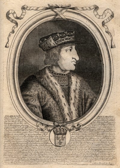 フランス王シャルル6世（1368-1422）の肖像 - CHARLES VI (1368-1422) King of France 作： de Larmessin
