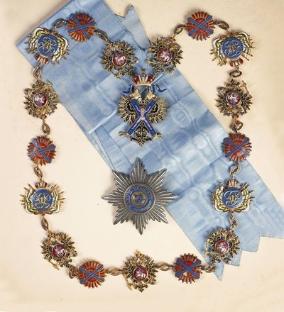 聖アンデレ使徒の使命、19世紀の後半に最初に呼び出された使徒の記章。 作： decorations and medals Orders