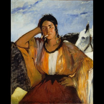 タバコとジプシー 作： Édouard Manet