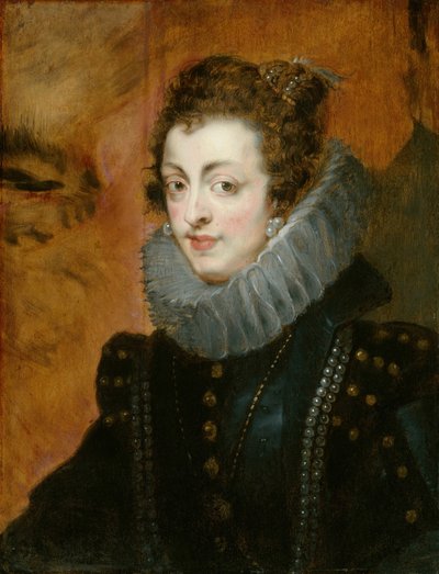 ブルボンのイザベラの肖像、c。 1630年。 作： follower of Flemish,. Peter Paul Rubens