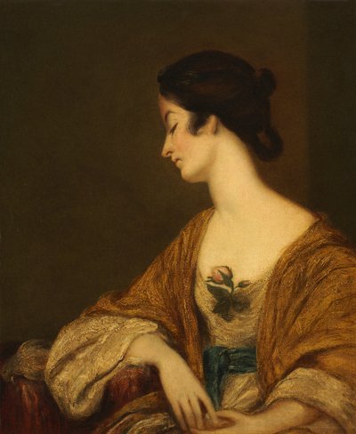 ジョージ・コリアー夫人の肖像 作： follower of Joshua Reynolds