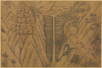 竜面（「眠れる龍」）山脈に住む 作： follower of Li Gonglin
