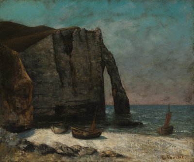 エトルタの断崖 作： imitator of Gustave Courbet
