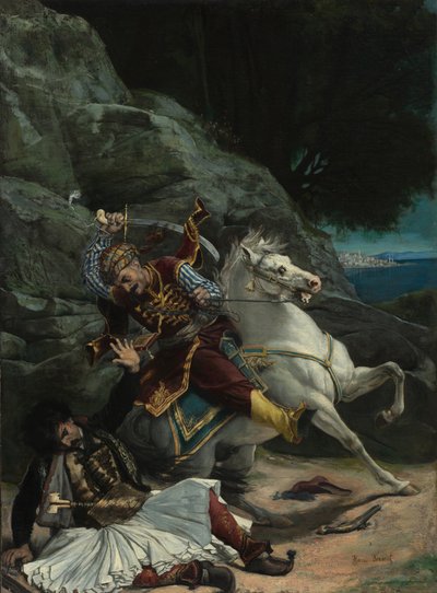 ギリシャ人とトルコ人の戦闘 作： imitator of Horace Vernet