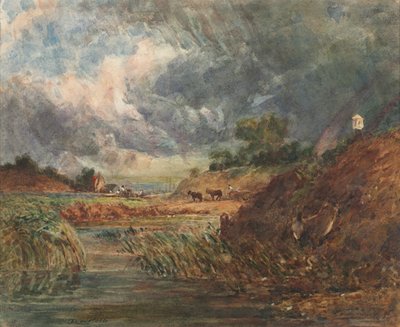 ハムステッド・ヒース 作： imitator of John Constable