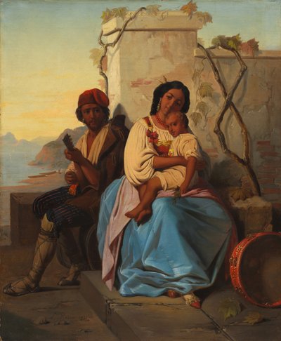 イタリアのシーン 作： imitator of Léopold Robert