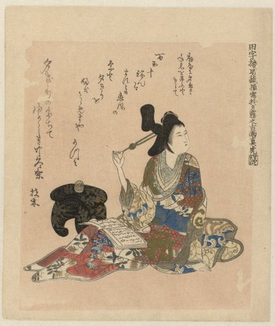 マトラ 田次郎コレクション 遊女夕霧古画 田次郎正造夕霧の古河をもしゃまとら 作： Ôishi Matora