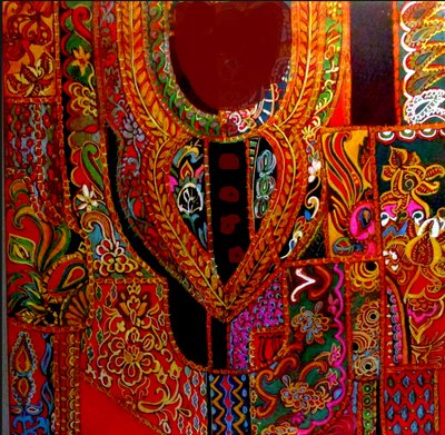 INDIA KURTA, 2017（ミクストメディア） 作： リンダ・アーサー