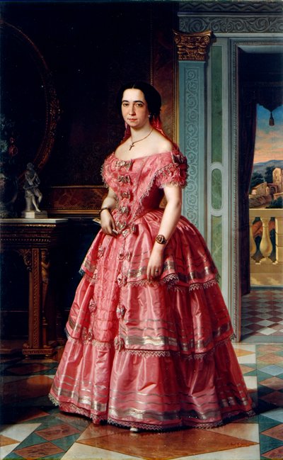 女性の肖像 作： Angel María Cortellini