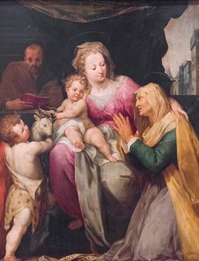 聖アンと聖ヨハネの聖家族 作： or Wit Peter (c.1548 1628) Witte
