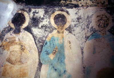 ギリシャ、シミ島、パノルミティス、タクシアルヒス・ミハイル・ルークニオティス修道院のフレスコ画「聖人の像 作： Unbekannt Unbekannt