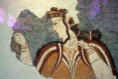 女性像フレスコ画断片（ギリシャ・ミケーネ出土、ミケーネ文明時代 作： Unbekannt Unbekannt