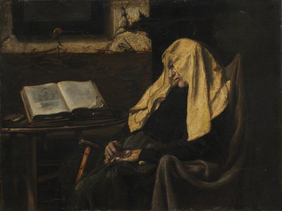 眠っている老婆 作： possibly France, mid 19th Century