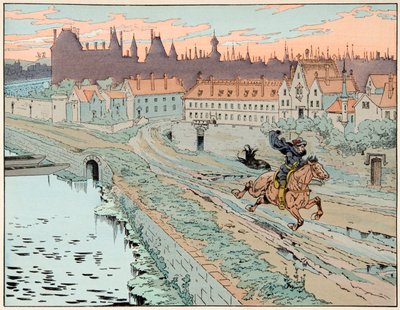 ジャック・マリー・ガストン・オンフレー・ドゥ・ブレヴィル（JOB）（1858-1931）が描いた「Le bon roy Henri」からの引用。1575年、パリを逃れたアンリ4世 - 個人蔵 作： pseudonym for Onfray de Breville Jacques Job
