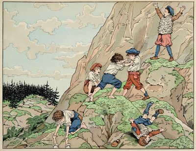ジャック・マリー・ガストン・オンフレー・ド・ブレヴィル（JOB）（1858-1931）が挿絵を描いた書籍「Le bon roy Henri」から引用したイラスト。アンリ4世の幼少期と農民たち - 個人蔵 作： pseudonym for Onfray de Breville Jacques Job